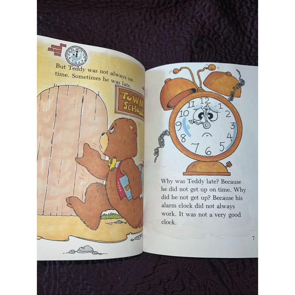 Vintage Early Reader BooksFrom Troll Teddy On Time‎ Pellowski Paperback 1986